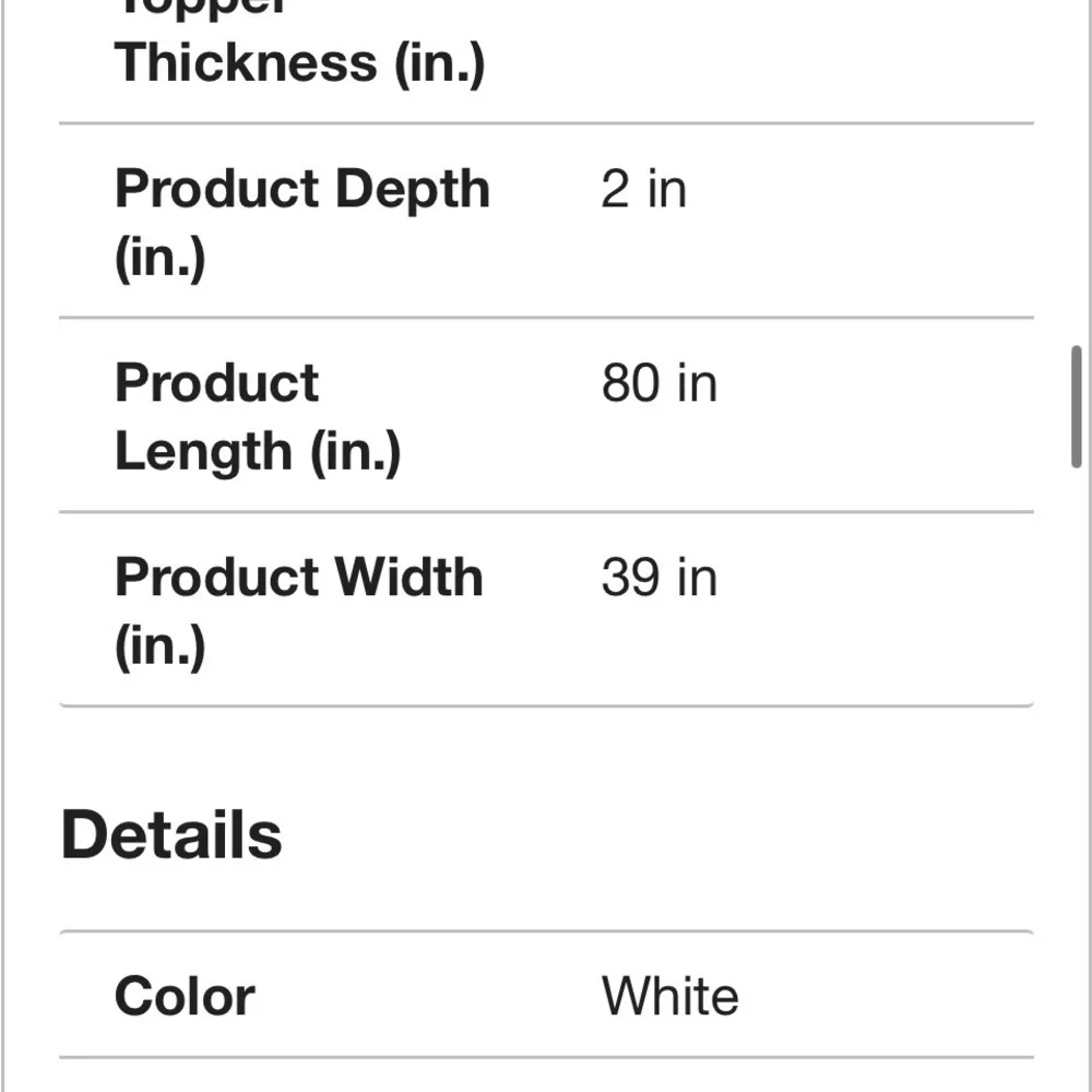 Dreamlife 2 in Twin XL Gel Memory Foam Mattress Topper Cooling Mattress Topper